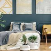 Łatwe pomysły na dekoracje do salonu i sypialni: Od łóżek tapicerowanych do pięknych dywaników